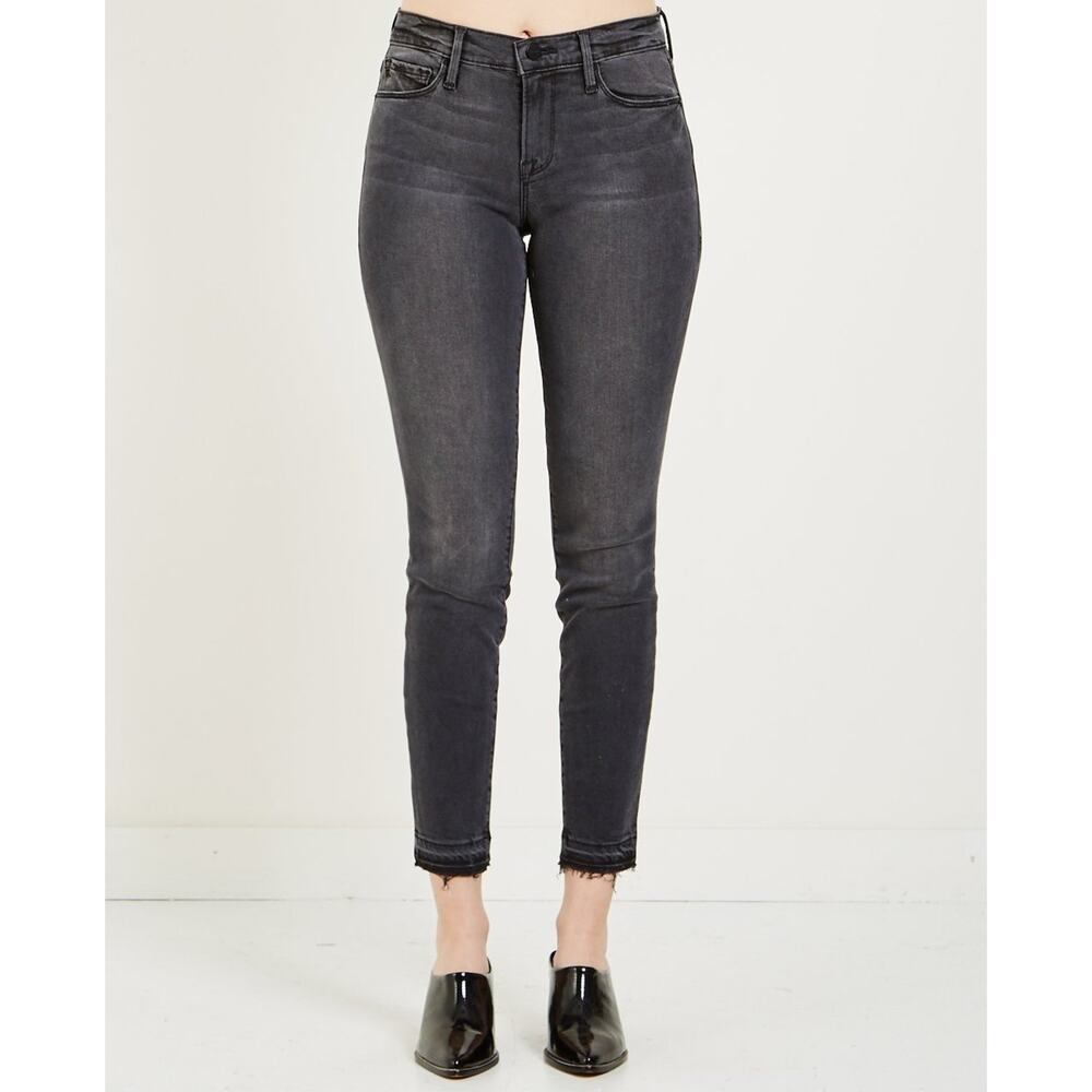 Frame Denim Creston Gray Le Skinny De Jeanne Crop Jeans Size 26